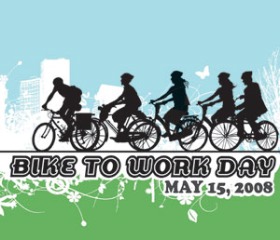 Bike To Work Day 2008 logo from the San Francisco Bicycle Coalition