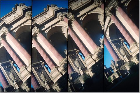 four-eyed camera image of Palace of Fine Arts, San Francisco