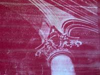 red gum bichromate print of corinthian column and arch